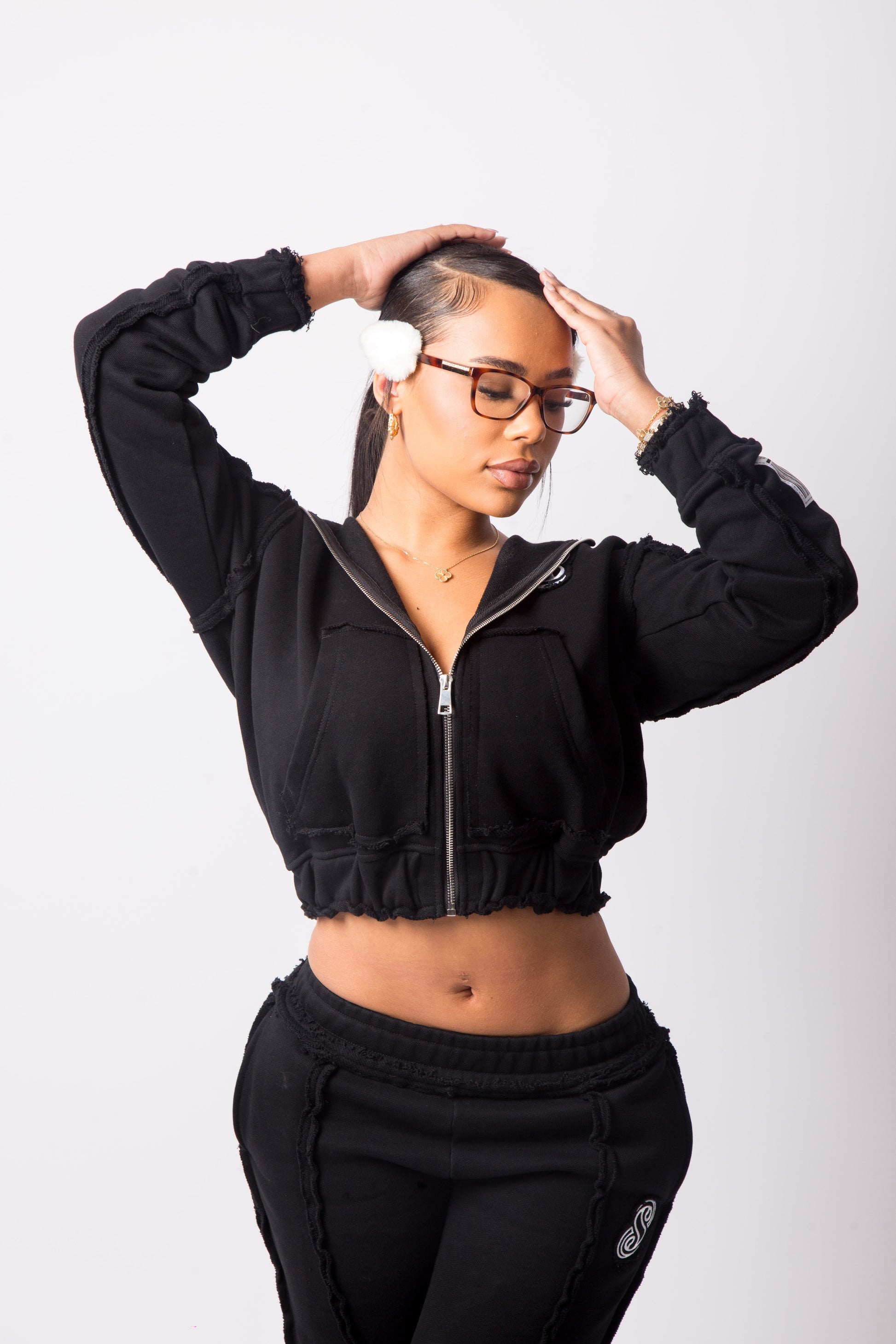 Black Staple Hoodie