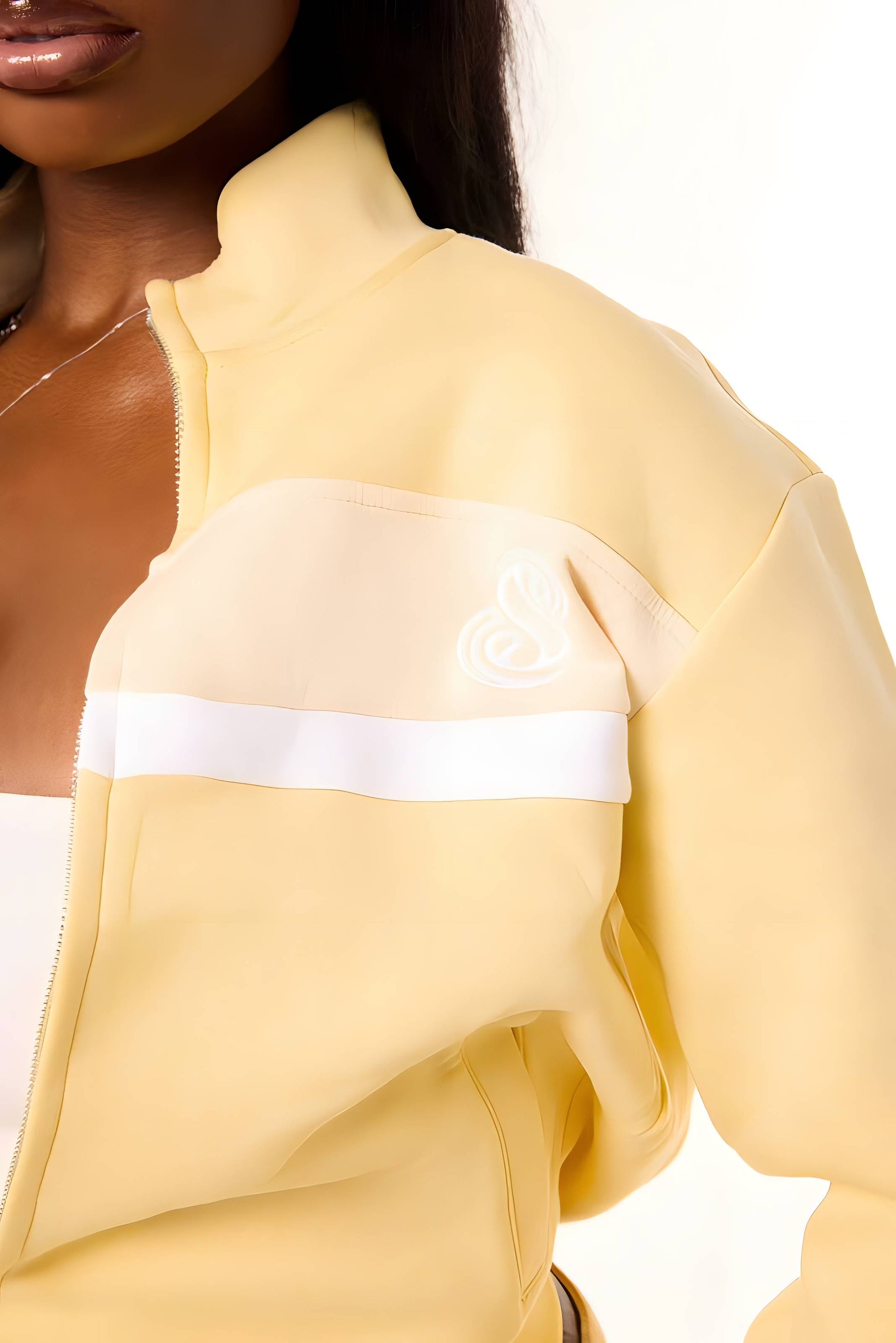 Track Tease Jacket- BUTTER YELLOW