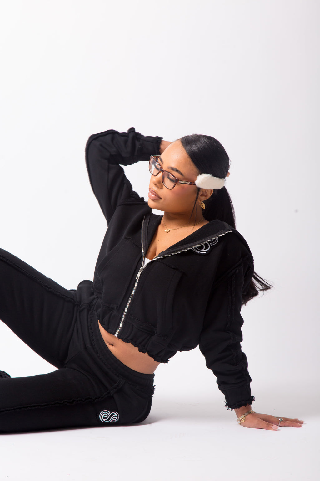Black Staple Hoodie