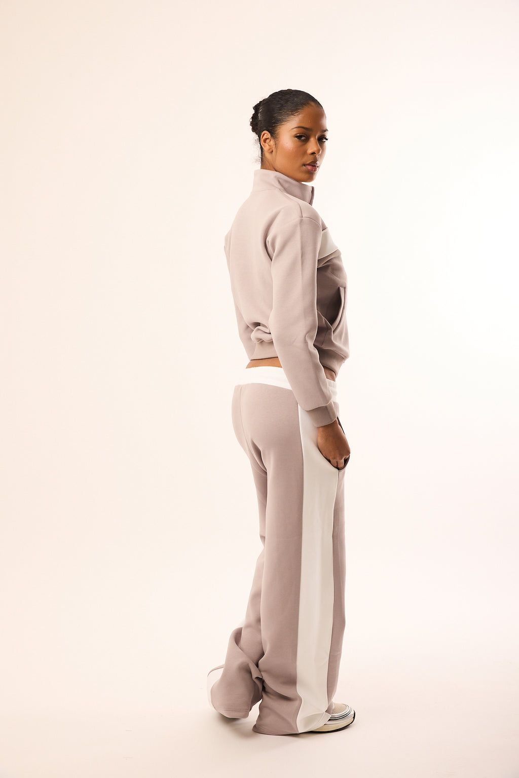 Grey Track Tease Joggers