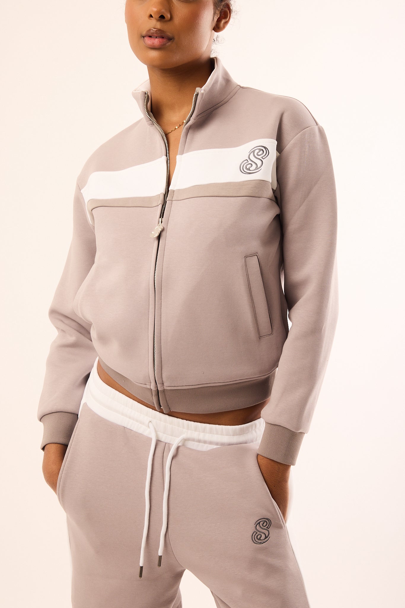 Grey Track Tease Jacket